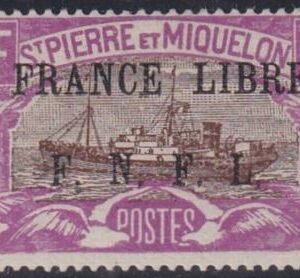 St Pierre and Miquelon #208A MINT NH F+ Multiple pancil signatures pos22 Cat Value $1000+ NH