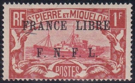 INV-30929itExt_aabcee73-2335-4cf5-a30d-5cda46bcb018 St Pierre and Miquelon #210 MINT LH JUST F signed twice, dist. OG Cat Value $450