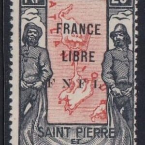 St Pierre and Miquelon #216A MINT NH F Signed Cat Value $500 + NH
