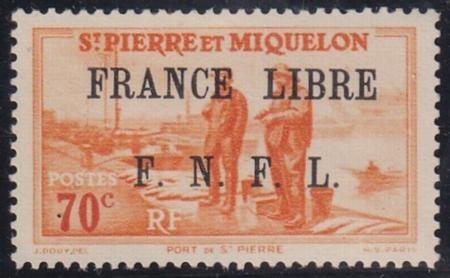 INV-30937itExt_2bb38675-5c93-477b-b4ca-4579acefdd93 St Pierre and Miquelon #236 MINT Hinged XF Signed "T" Cat Value $47.50