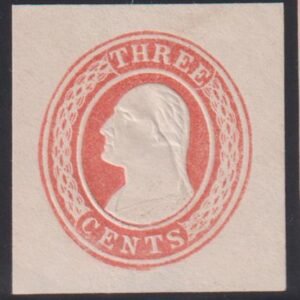 US Postal Stationery and Cut Squares #U1 MINT  F - VF + Cat Value: $350