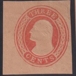 US Postal Stationery and Cut Squares #U6 MINT  FINE Minor Wrinkle LR Fresh! A Great Rarity Cat Value: $3750