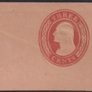US Postal Stationery and Cut Squares #U10 MINT  XF FC 54x43  mm Double embossing error over 1 mm down. Unusual and rare!