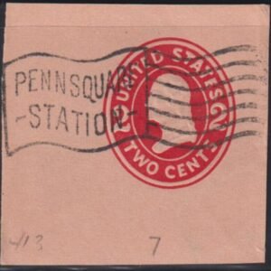 US Postal Stationery and Cut Squares #U413f USED  SUPERB  Cat Value: $45