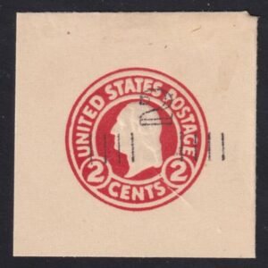 US Postal Stationery and Cut Squares #U454a MINT    SUPERB  46x46 mm Die 1, FC, Weiss Cert  Cat Value: $300