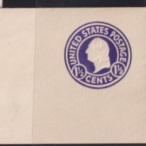 US Postal Stationery and Cut Squares #U481b MINT    SUPERB  Purple, Color Error Jumbo FC  Cat Value: $55