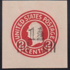 US Postal Stationery and Cut Squares #U520a MINT    VF Die 5  Cat Value: $275