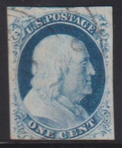 US Classics #9 Used F - VF 3 large marginsCat Value: $100