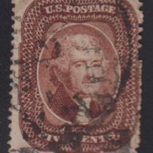 US Classics #29 Used F 1 short perf, perf holes still present at right Cat Value: $325