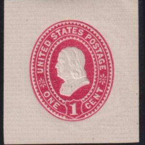 US Postal Stationery and Cut Squares #E83Ba   SUPERB Carmine trial color proof Purcell Envelope Co.  Cat Value: $100