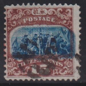 US 1869 Pictorials #119 Used F Rich colors, light cancel, nice vignette shift Cat Value: $190
