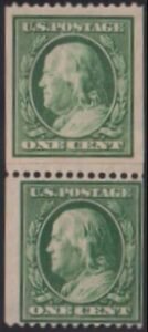 US Early Commemoratives #385 Mint Hinged F - VF Top with paste-up VFF-XF Cat Value: $110