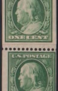 US Early Commemoratives #385 Mint Hinged F - VF Top with paste-up VFF-XF Cat Value: $110