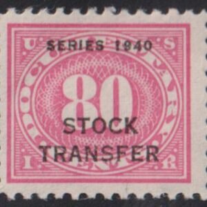 US Revenues #RD53 Hinged F - VF 80c - Scarce! Cat Value: $280