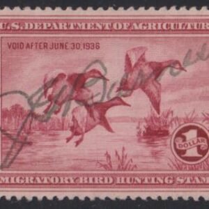 US Revenues #RW2 Used F - VF Neatly Signed Cat Value: $160