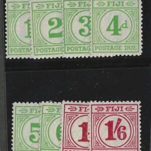 Fiji J12-19  F-VF Mint Hinged Complete Set cv $165.50