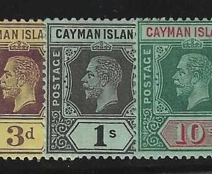 Cayman Islands 29 F-VF Mint Hinged Small Thin on #45 cv $138.50
