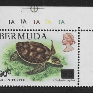Bermuda 509 var.  VF Mint NH Double Surcharge error cv $110