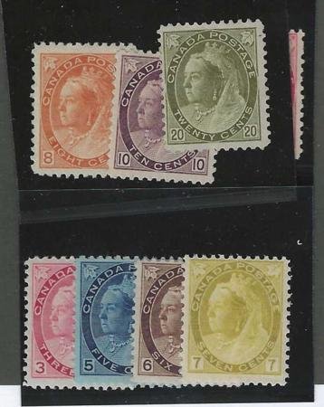 INV-31837itExt_fe01a002-d2e0-4218-8426-962d912c01a7 Canada 74-84 F-VF-XF Mint Hinged #84 Regummed cv $2318