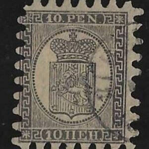 Finland 13a  F Used Laid paper, 1 short tooth cv $290