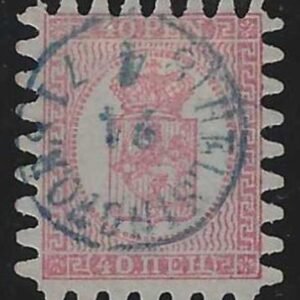 Finland 10 F-VF Used Choice blue cancel cv $67.50