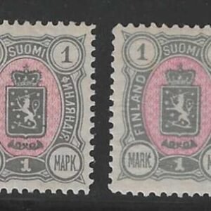 Finland 43, 43A H VF Both colors cv $23.50