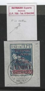 Fiume 118 Used Signed by Raybaudi + 2 others cv $100