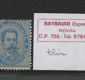 Italy 48 Avg-F Mint Hinged exp. Raybaudi - small, thin cv $800