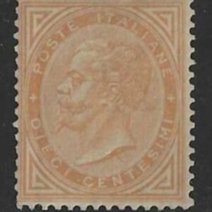 Italy 27 F-VF Mint with Cert Regummed + crease cv NG $340