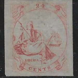 Liberia CT6B6 Von Salesky  XF  Trial Color - Red