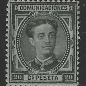 Spain 1876  F-VF Mint Hinged cv $19