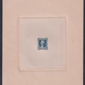 US Essays and Proofs #710P1a  5c Washington Bicentennial Die Proof of Wove Paper Proving Room Control Number 70100 on back. Believed fewer than 5 exist.  Cat Value: $1000