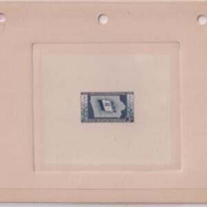US Essays and Proofs #942P1a  Iowa Statehood die proof, proving room control number on reverse Probably uniique in private hands Cat Value: $1500