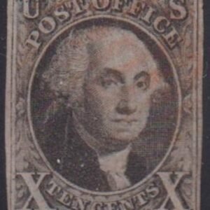 US Classics #2c Used F - VF Double transfer C, pos 2R1 4 margins but barely so at bottom, light cancel Cat Value: $3250