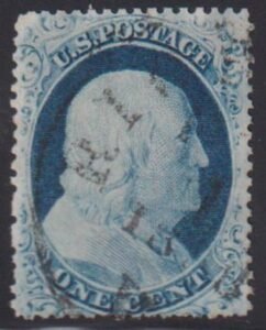 US Classics #23 Used F - VF Clearly recut at top few very slightly nibbed perfs, light cancel Cat Value: $1200