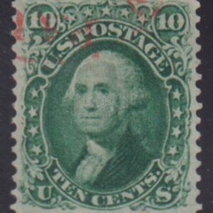 US Classics #68 Used  Light red cancel Cat Value: $60