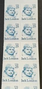 US Booklets #BK150b NH  Bottom pane tagging omitted in top row