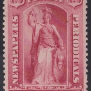 US Newspaper Stamps #PR82 LH F - VF Pristine OG LH - Rich Deep Carmine Cat Value: $200