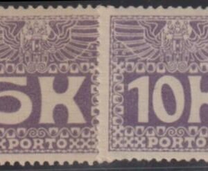 Austria #J45-46 Mint NH VF - XF Fresh! Cat Value: $1000
