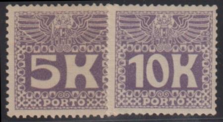 INV-32040itExt Austria #J45-46 Mint NH VF - XF Fresh! Cat Value: $1000