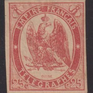 France Telegraph #YV1 VF OG Small Thin Cat Value: $825/750