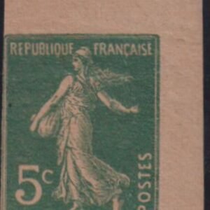France Sc 159c #YV137 LH F imp GC paper Type I Cat Value: $27.50/25.00