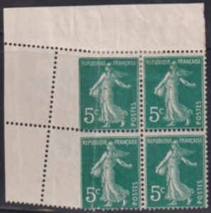 France Sc159var #YV137i Hinged  Major Perf Error