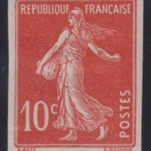 France Sc 162a#YV138g Hinged F - VF imperf single Cat Value: $27.50/E25.00