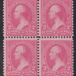 US Bureau and Regular Issues #248 NH F + Fresh NH block with the usual gum unique to 248 Cat Value: $400