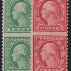 US Washington - Franklin #538a, 540a Hinged F - VF Cat Value: $120