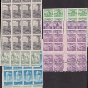 US Modern #752,754,756-65, 766a-767a Mint  Farley Centerline Blocks of 16 - regular