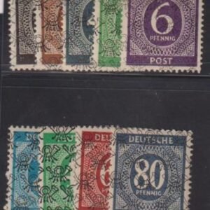German Occupation #9N35-41 Hinged F - VF Cat Value: $187.25