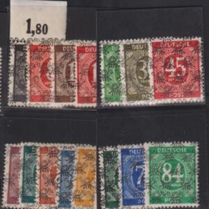 Germany #593A-99 LH VF 1st 2 signed NH balance LH Cat Value: $323.75