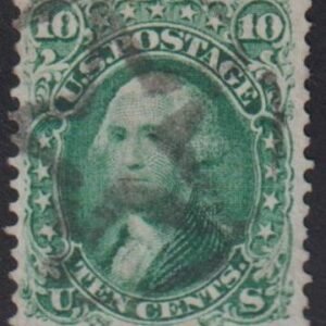 US Classics #68 Used F - VF Large 5 pt Star Cancel Cat Value: 60+